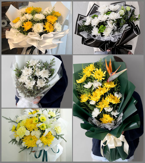 江苏宿迁泗洪县白事花束代送